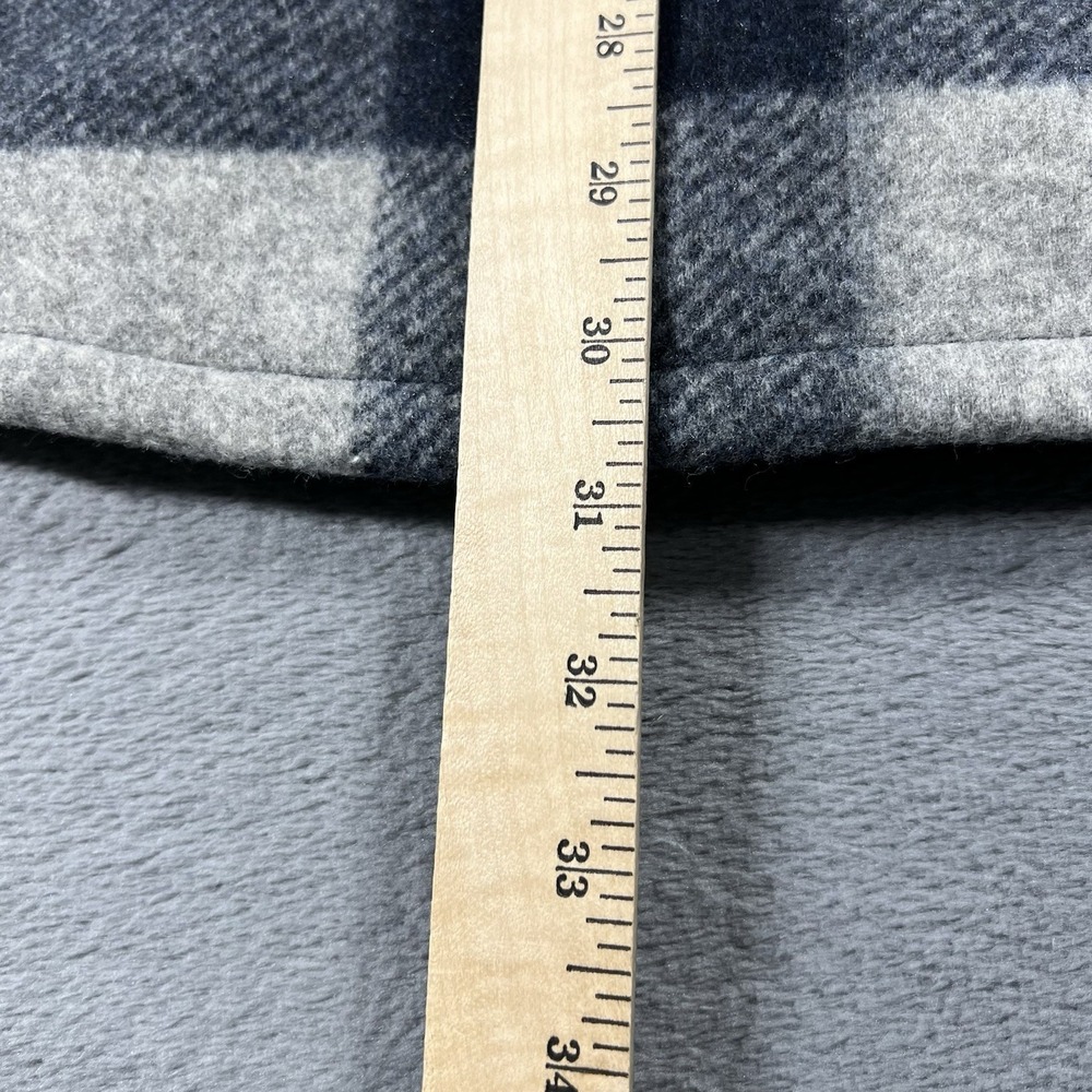 Banana Republic Jacket Mens L Blue Heritage Buffalo Plaid Shacket Pockets - Picture 9 of 11